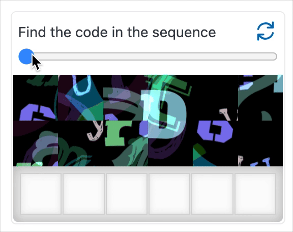 Sentry puzzle captcha